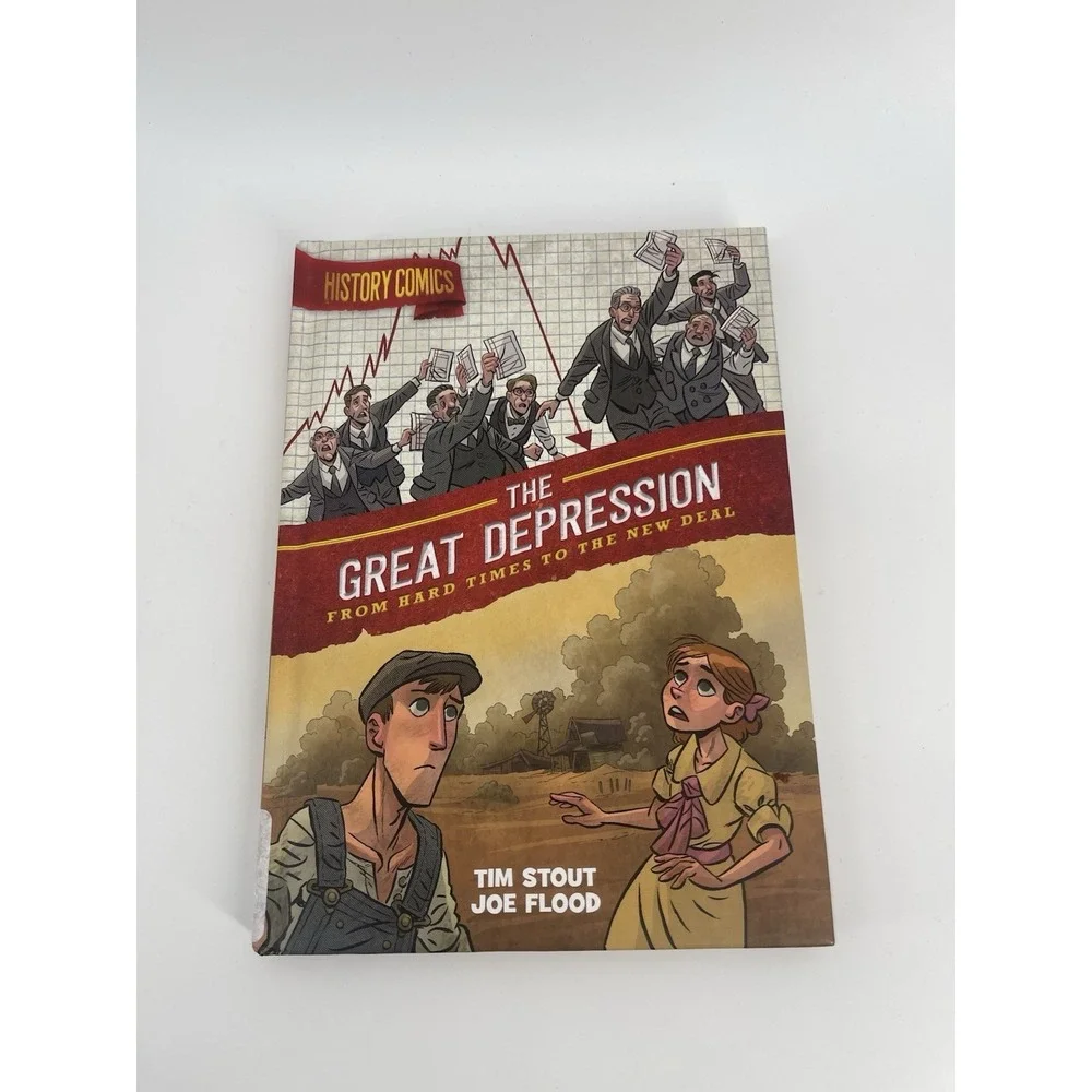 RARE‎ Great Depression Graphic Novel HC 1st Ed 2025 Ex Library History Comics
